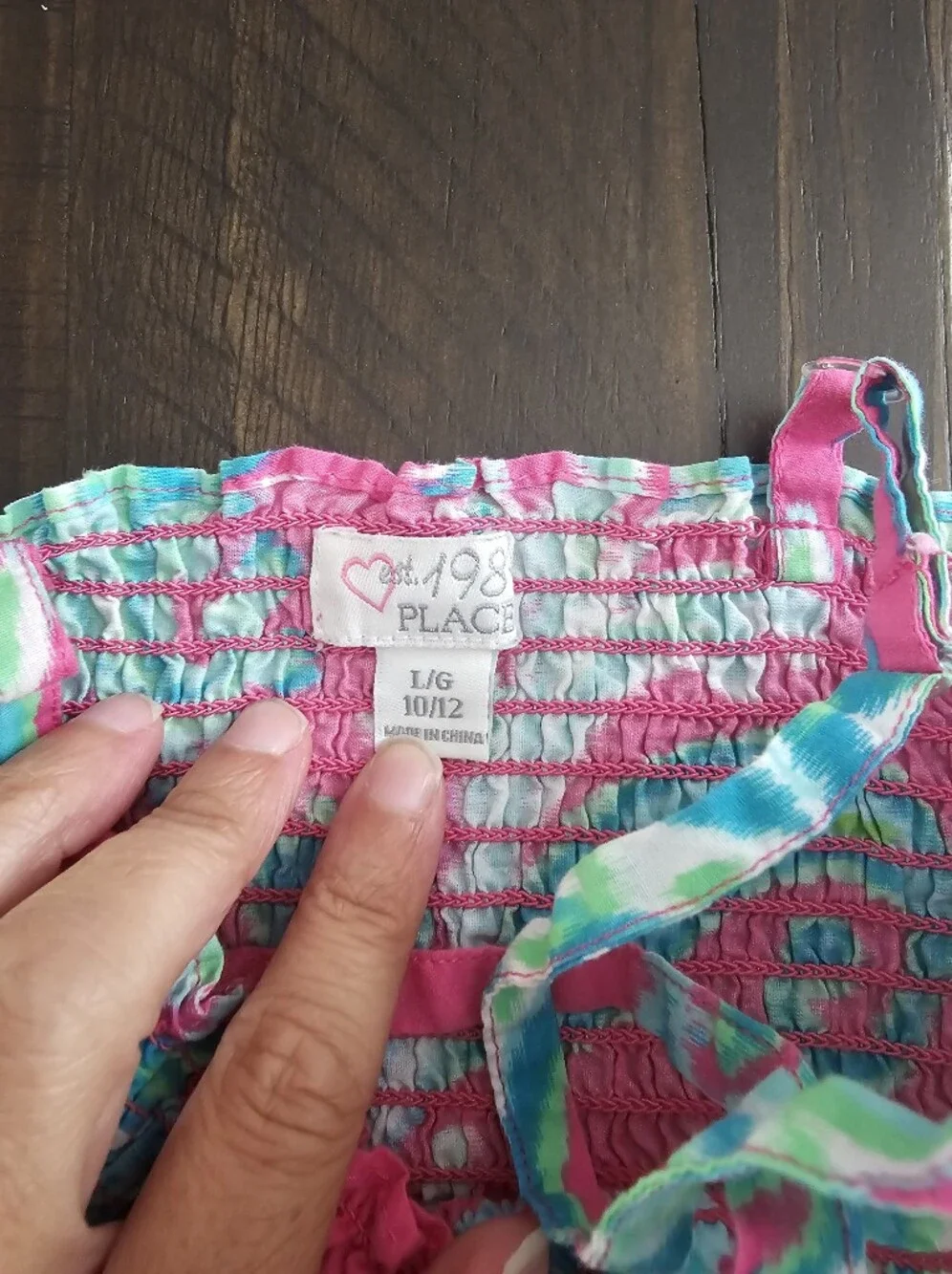 The Children's Place Pink Turquoise Floral Casual Dress